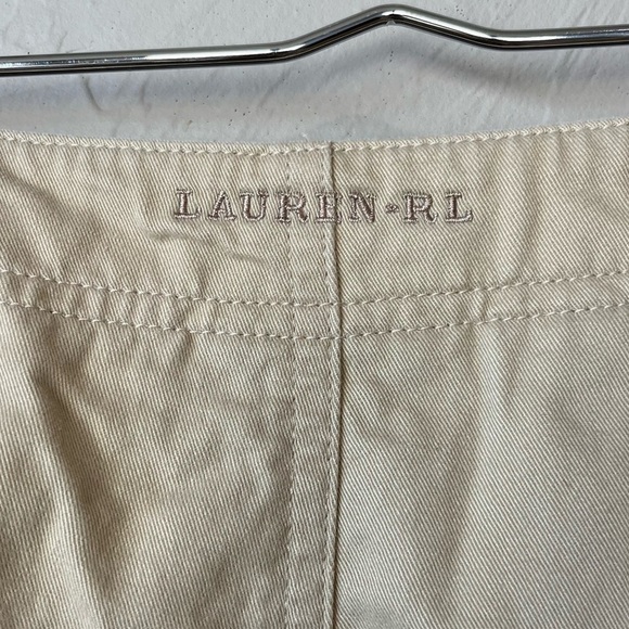 Lauren Ralph Lauren LRL Vintage Skirt Y2K Beige Tan 14 Khaki Midi Safari Office‎ - Picture 6 of 7